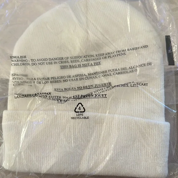 NWT Madhappy x Yankees '47 Knit Beanie- Cream - Picture 6 of 6